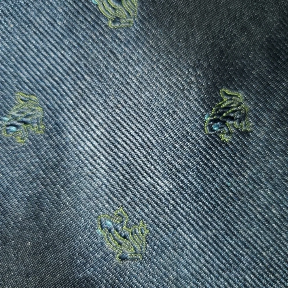 J. CREW Frog necktie Black / blue - NEW - Picture 4 of 8